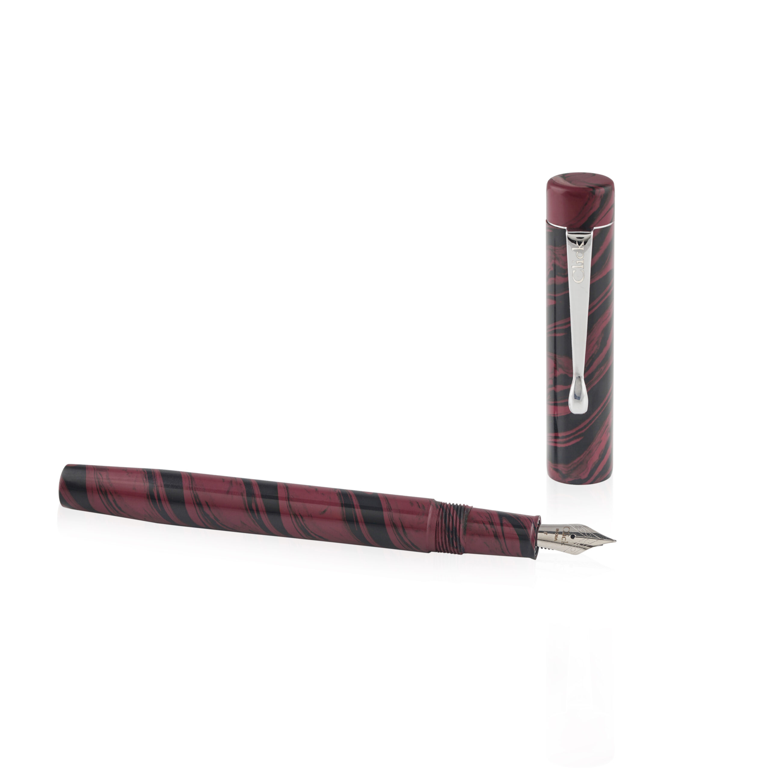 Ebonite Maroon Black Swirl 3