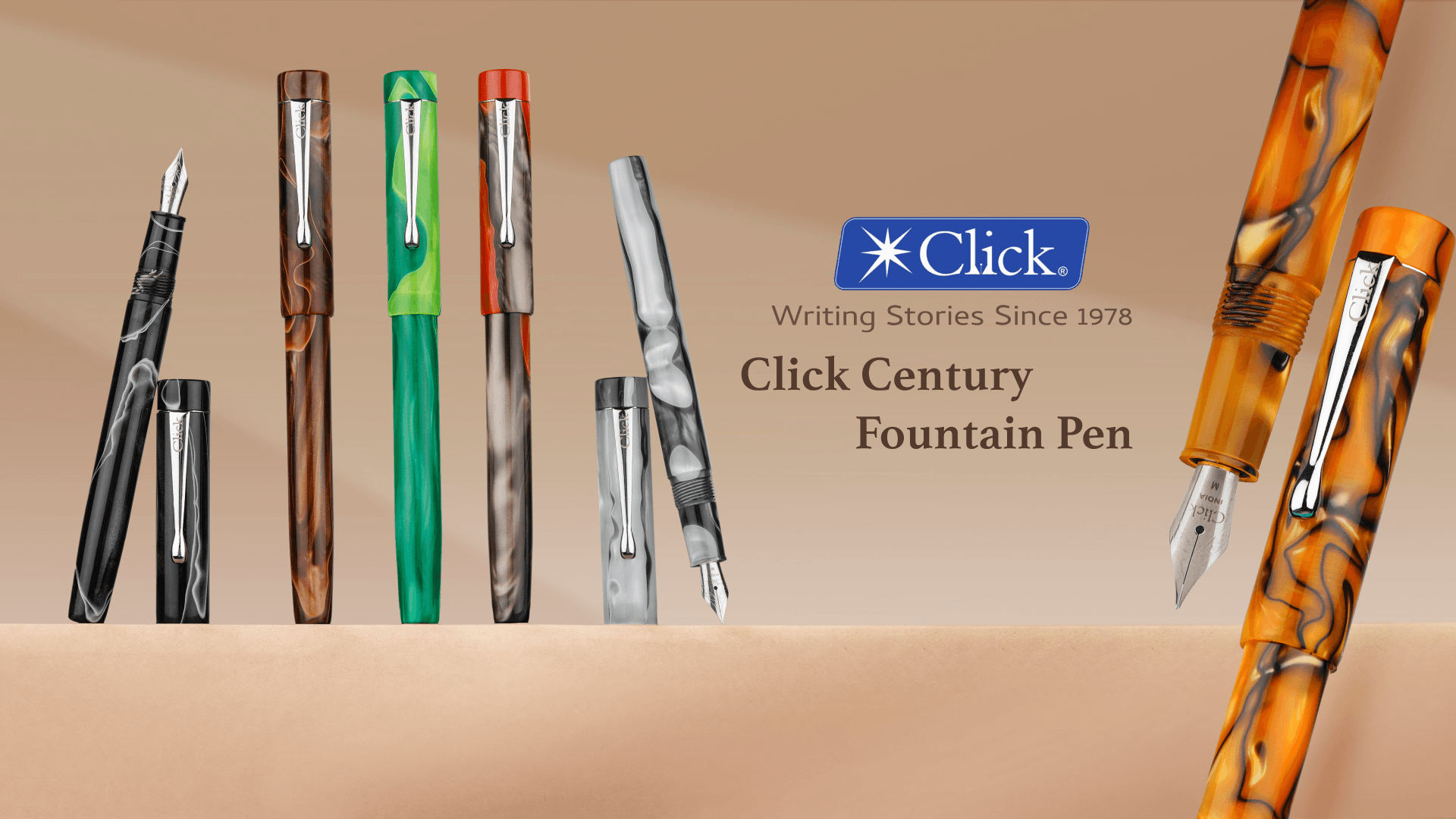 Click Century Fountain Pen Banner